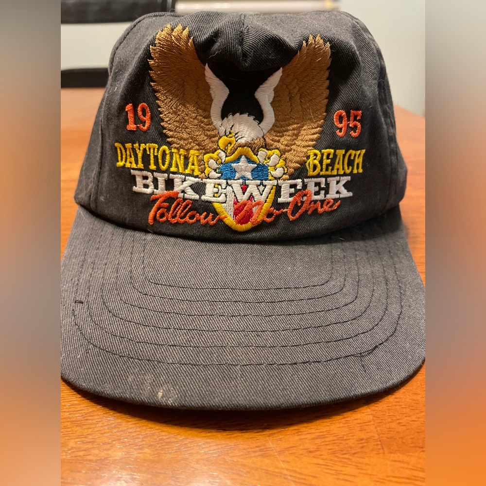 Vintage hat’ very worn but has some life left in it 1995